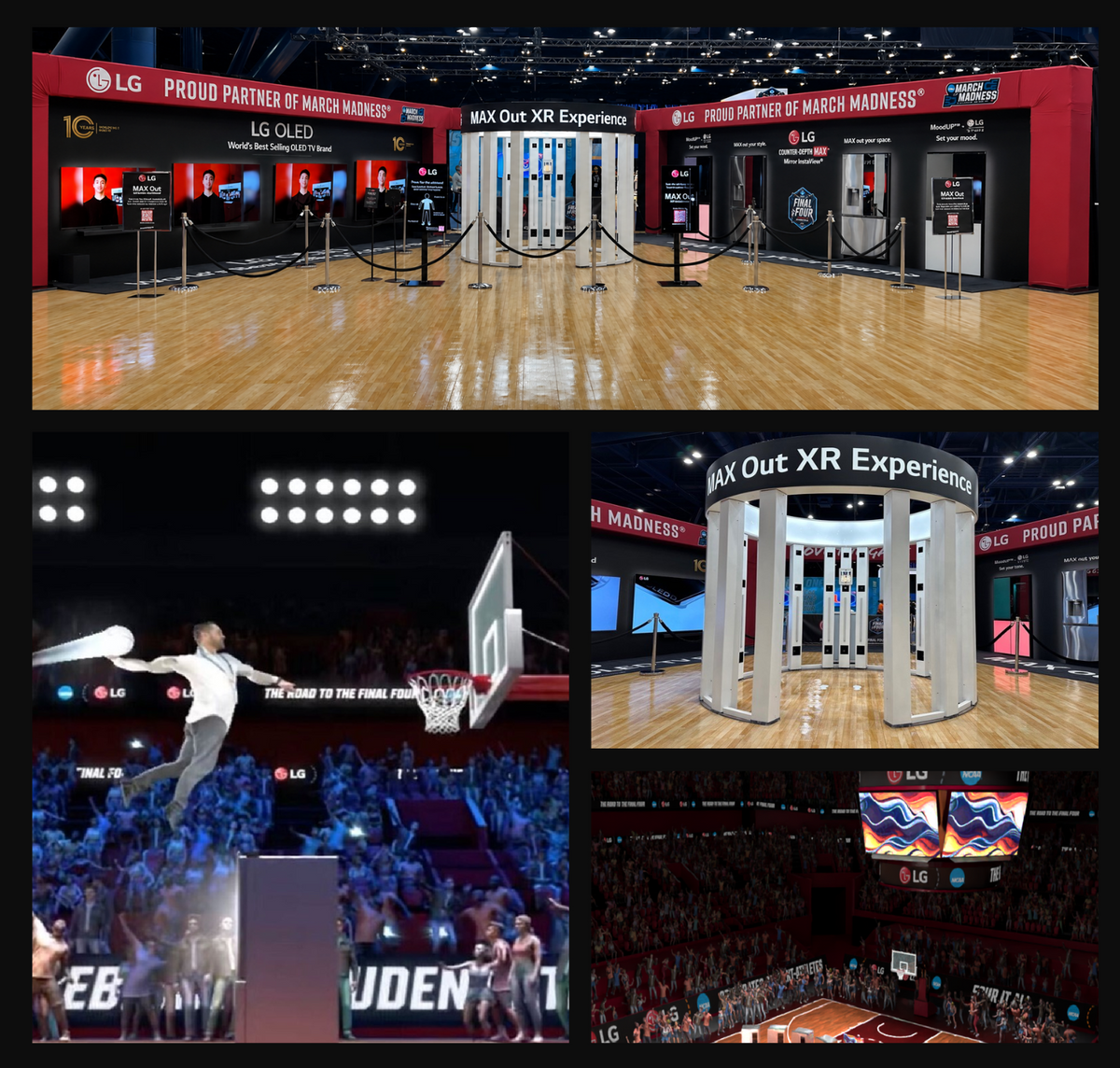 LG Max Out XR Experience at March Madness.