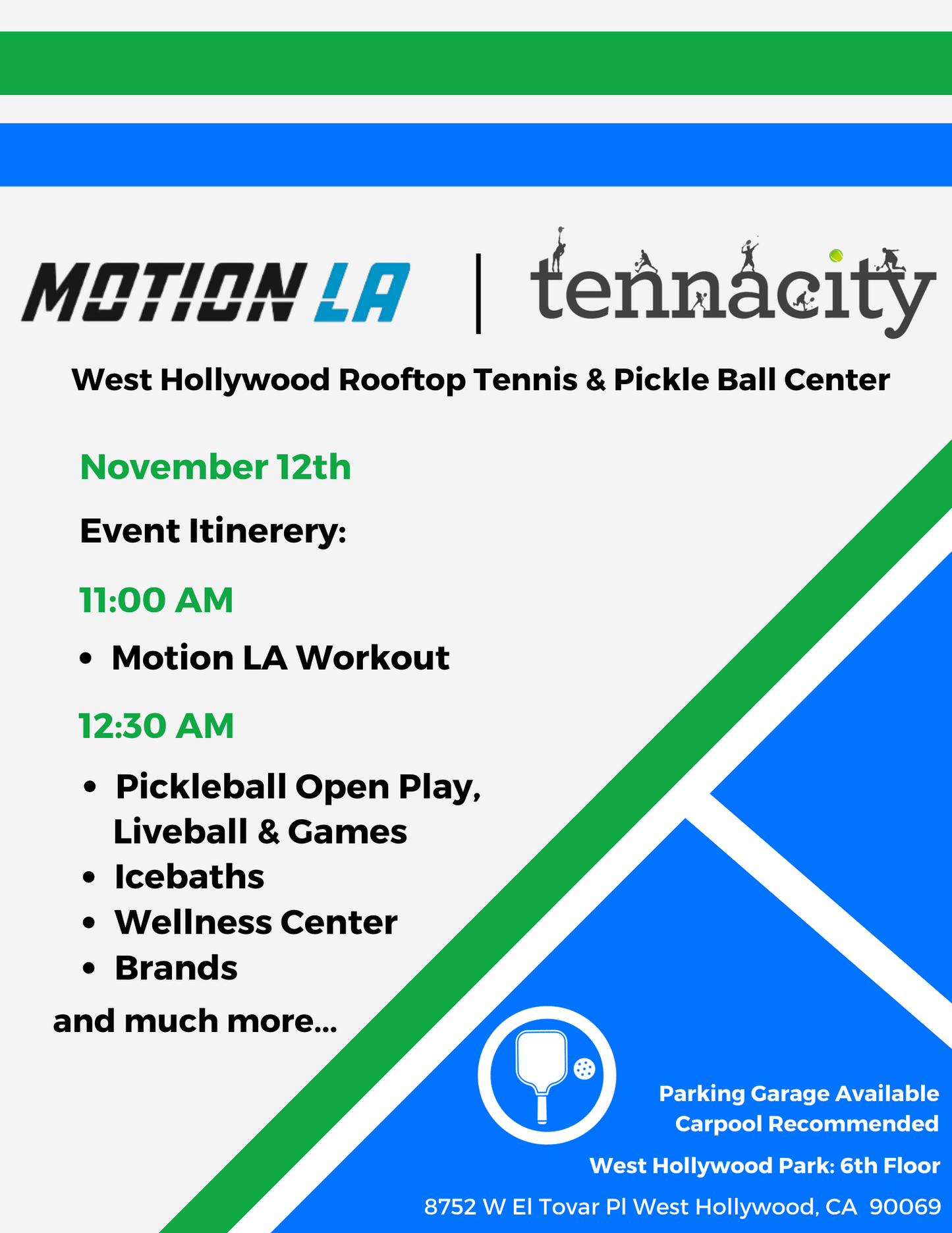 The Motion LA | Tennacity Experience 11/12/23